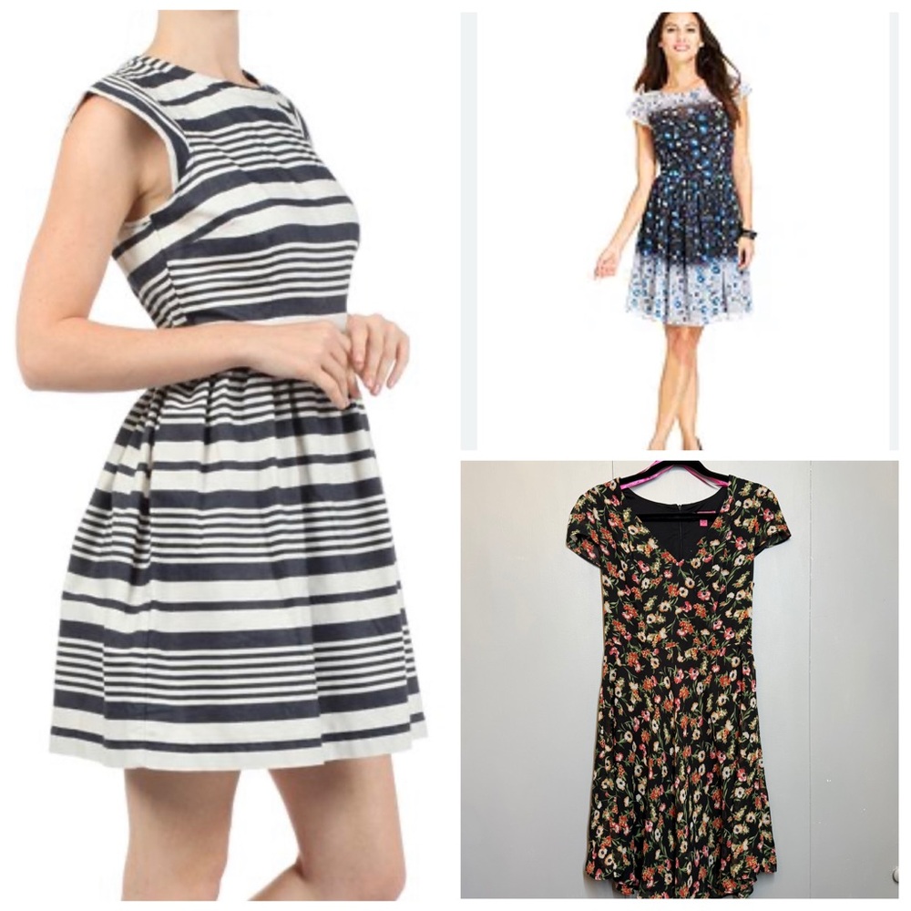 3 Betsey Johnson fit and flare dresses